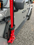 Go Rhino 18-24 Jeep Wrangler JL/JLU/JT Front Fender Jack Mount for Hi-Lift Jack - Tex. Blk