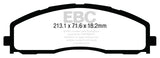 EBC 13+ Ford F250 (inc Super Duty) 6.2 (2WD) Greenstuff Front Brake Pads