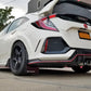 Rally Armor 17-22 Honda Civic Type R Red UR Mud Flap w/White Logo