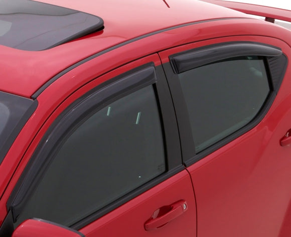 AVS 19-22 Mazda 3 Hatchback Ventvisor Outside Mount Window Deflectors 4pc - Smoke