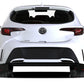 Rally Armor 18-24 Toyota Corolla Hatchback Black UR Mud Flap White Logo