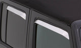 AVS 87-91 Ford LTD Crown Victoria Ventshade Front & Rear Window Deflectors 4pc - Stainless