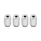 McGard Hex Lug Nut (Cone Seat) M12X1.5 / 13/16 Hex / 1.5in. Length (4-Pack) - Chrome