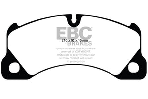 EBC 10+ Volkswagen Touareg 3.0 Supercharged Hybrid Redstuff Front Brake Pads