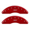 MGP 4 Caliper Covers Engraved Front & Rear MGP Red finish silver ch