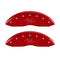 MGP 4 Caliper Covers Engraved Front & Rear Vintage Style/RT Red finish silver ch