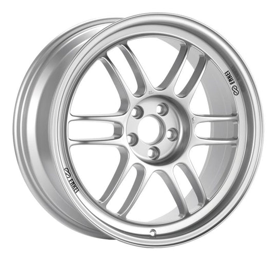 Enkei RPF1 15x7 4x100 41mm Offset 73mm Bore Silver Wheel Honda & Acura 4-Lug/02-06 Mini