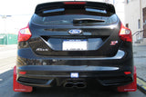 Rally Armor 12-19 Ford Focus ST / 16-19 RS Black Mud Flap w/Grey Logo