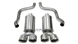 Corsa 2009-2013 Chevrolet Corvette C6 6.2L V8 Polished Xtreme Axle-Back Exhaust