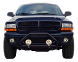 AVS 97-04 Dodge Dakota (Behind Grille 3 Pc) High Profile Bugflector II Hood Shield - Smoke