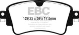 EBC 2018+ Audi A4 Allroad Quattro 2.0L Turbo Greenstuff Rear Brake Pads