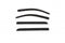AVS 15-18 Chevy Silverado 1500 Crew Cab Low Profile Color Match Ventvisors 4pc - Black