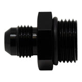 DeatschWerks 8AN ORB Male to 6AN Male Flare Adapter (Incl O-Ring) - Anodized Matte Black