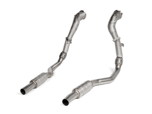 Akrapovic 2020 Audi RS6 Avant (C8) DownPipe (SS) w/Link Pipe Set (Does Not Fit w/L-AU/SS/6)