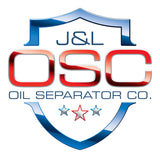 J&amp;L 16-24 Dodge Durango / Jeep Grand Cherokee 3.6L Oil Separator 3.0 Passenger Side - Black Anod