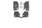 BedRug 07-10 Jeep JK 2Dr Front 3pc Floor Kit (Incl Heat Shields)