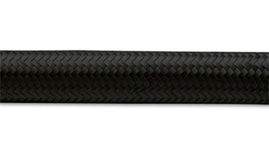 Vibrant -8 AN Black Nylon Braided Flex Hose .44in ID (50 foot roll)