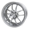 Enkei PF01 17x7 4x100 38mm Offset 75mm Bore Diameter Silver Wheel