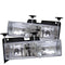 Spyder Chevy C/K Series 1500/2500 88-99/Chevy Tahoe 95-99Crystal Glass Headlights Chrm HD-YD-CCK88-C