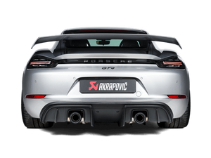 Akrapovic 2020+ Porsche Cayman GT4 (718) Slip-On Race Line (Titanium) (Req Tips / Option 2)