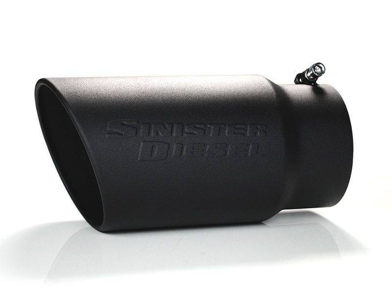 Sinister Diesel Universal Black Ceramic Coated Stainless Steel Exhaust ...