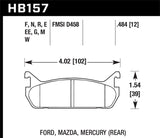 Hawk 89-93 Miata HPS Street Rear Brake Pads (D458)