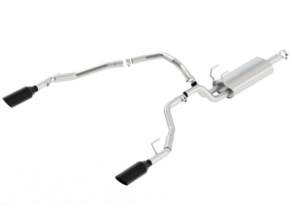 Borla 09-17 Ram 1500 5.7L V8 3in-2.5in Dual Out Pipe 5in Tip S-Type Exhaust Black Chrome