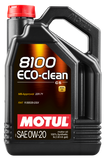 Motul 5L Synthetic Engine Oil 8100 0W20 Eco-Clean