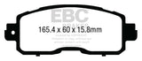 EBC 13+ Nissan Altima 2.5 (L33) Sedan Yellowstuff Front Brake Pads