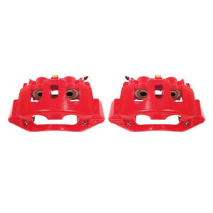 Power Stop 11-19 Chevrolet Silverado 2500 HD Rear Red Calipers w/Brackets - Pair