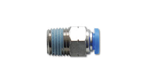 Vibrant Male Straight Pneumatic Vacuum Fitting 1/4in NPT Thread for use with 3/8in 9.5mm OD tubing