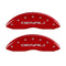 MGP 4 Caliper Covers Engraved Front & Rear Denali Red finish silver ch
