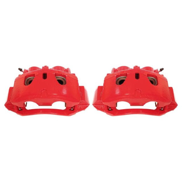 Power Stop 11-19 Chevrolet Silverado 2500 HD Front Red Calipers w/Brackets - Pair