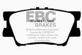 EBC 13+ Lexus ES300h 2.5 Hybrid Ultimax2 Rear Brake Pads