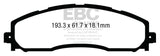 EBC 13+ Ford F250 (inc Super Duty) 6.2 (2WD) Yellowstuff Rear Brake Pads