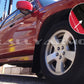 Rally Armor 98-02 Subaru Forester Black UR Mud Flap w/ Grey Logo