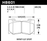 Hawk 2009-2013 Infiniti FB50 Sport HPS 5.0 Front Brake Pads