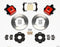 Wilwood Combination Parking Brake Rear Kit 11.00in Red Civic / Integra Disc 2.39 Hub Offset