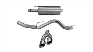 Corsa 15-20 Ford F-150 5.0L V8 (Super Crew Cab) Polished Sport Single Side Dual 4in Tips CB Exhaust