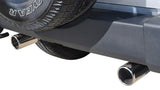 Corsa 2007-2011 Jeep Wrangler 3.8L/12-14 Wrangler 3.6L Polished Sport Axle-Back Exhaust