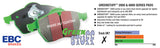 EBC 06-10 Jeep Grand Cherokee 6.1 SRT-8 Greenstuff Rear Brake Pads