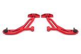 BMR Suspension 05-14 Ford Mustang Lower A-Arms - Red - Non-Adjustable