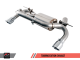 AWE Tuning BMW F3X 340i Touring Edition Axle-Back Exhaust - Diamond Black Tips (90mm)