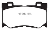 EBC 08-13 Infiniti FX50 5.0 Yellowstuff Front Brake Pads