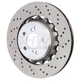 SHW 15-18 BMW M3 3.0L Right Rear Cross-Drilled Lightweight Brake Rotor (34212284812)