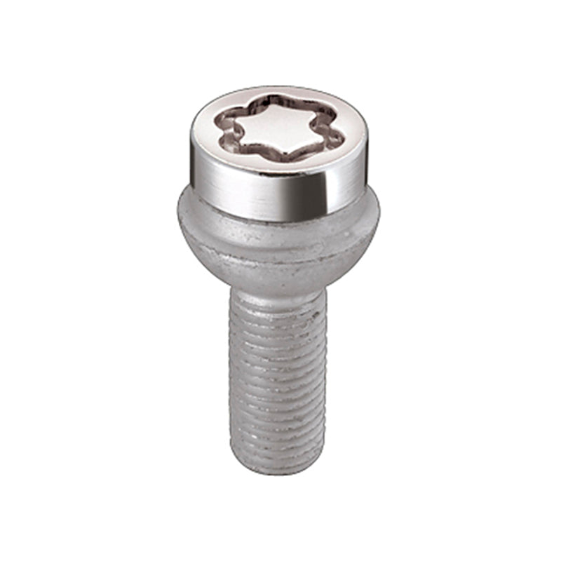McGard Wheel Lock Bolt Set - 4pk. (Radius Seat) M14X1.5 / 17mm Hex / 26.7mm Shank Length - Chrome