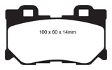 EBC 08-13 Infiniti FX50 5.0 Yellowstuff Rear Brake Pads