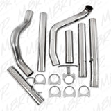 MBRP 1999-2003 Ford F-250/350 7.3L 4in Turbo Back Single No Muffler T409 SLM Series Exhaust System