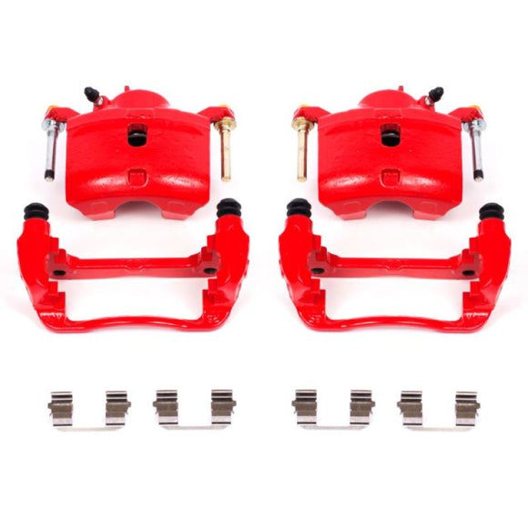 Power Stop 13-15 Acura ILX Front Red Calipers w/Brackets - Pair