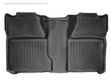 WeatherTech 07-13 Chevrolet Silverado Crew Cab Rear FloorLiner - Black